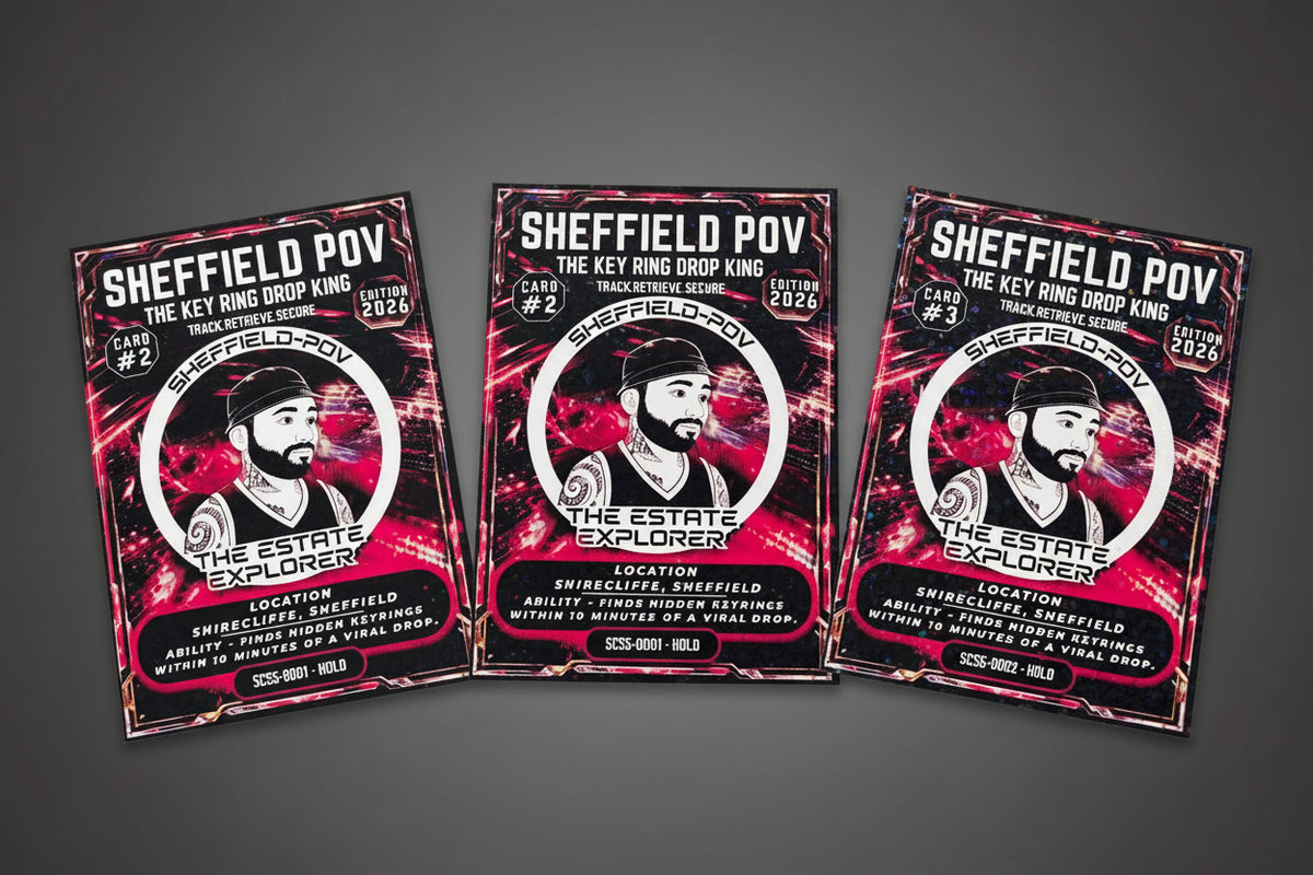 SHEFFIELD-POV TRADING CARD GAME - CARD -1 Random card mumber