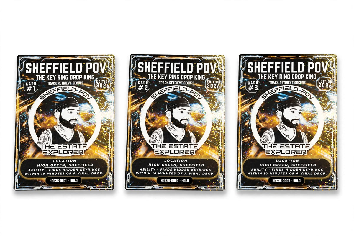 SHEFFIELD-POV TRADING CARD GAME - CARD -1 Random card mumber