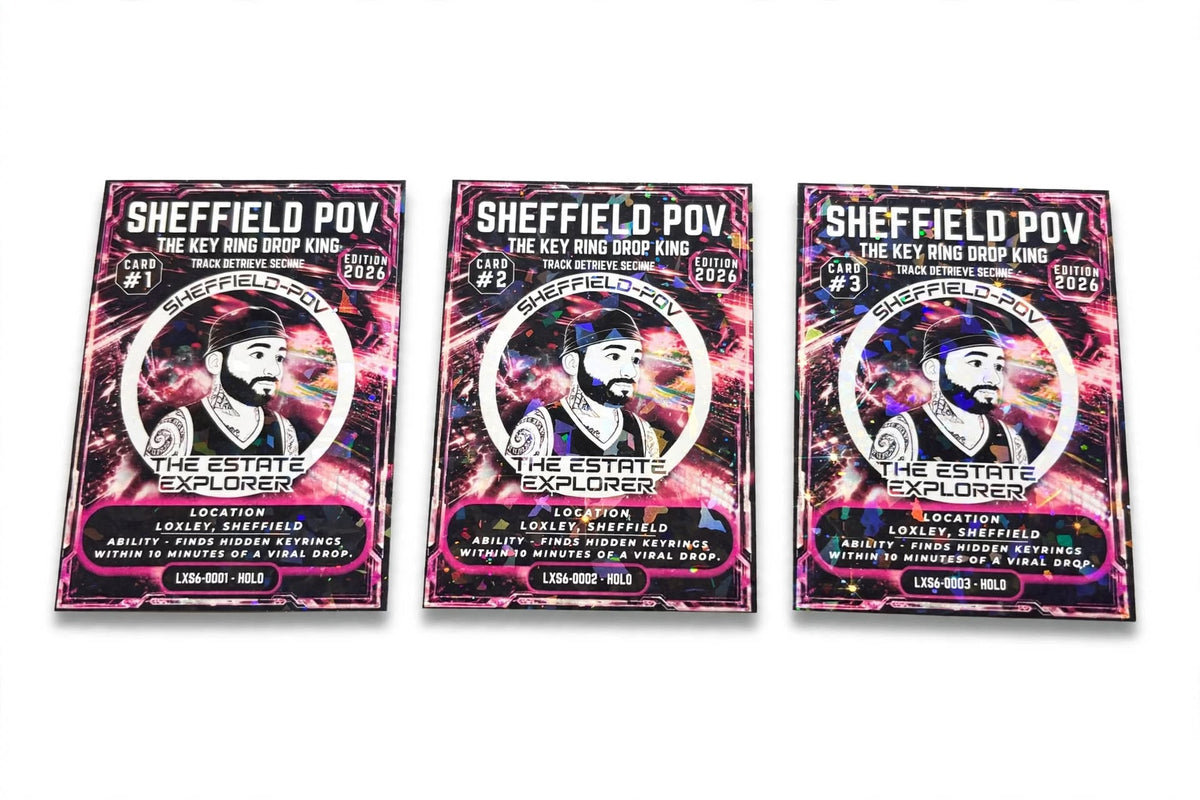 SHEFFIELD-POV TRADING CARD GAME - CARD -1 Random card mumber