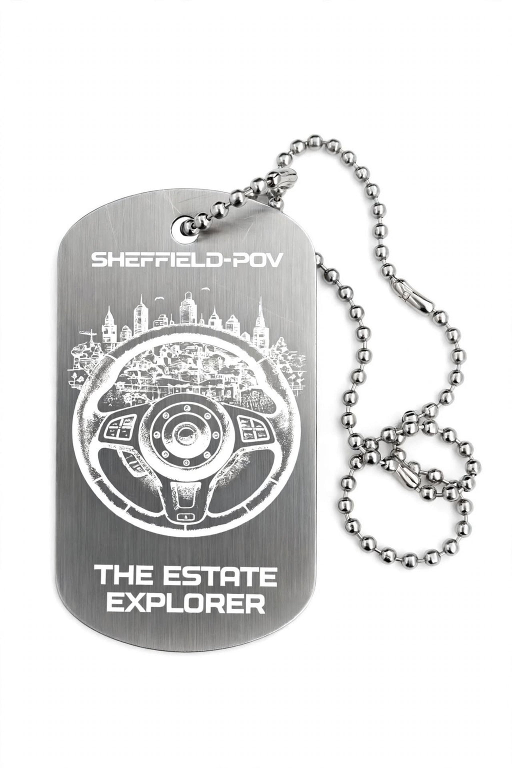SHEFFIELD-POV The Estate Explorer - Official Dog Tag Necklace - SPECIAL EDITION - Limited to 10 ever to be sold