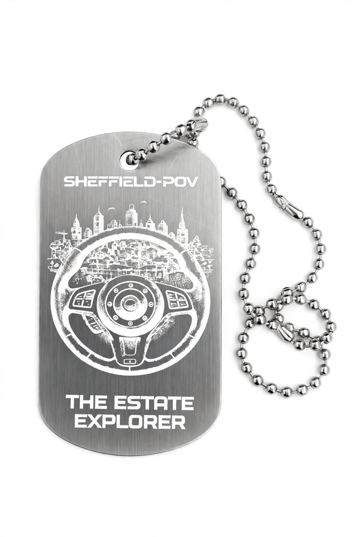 SHEFFIELD-POV The Estate Explorer - Official Dog Tag Necklace - SPECIAL EDITION - Limited to 10 ever to be sold