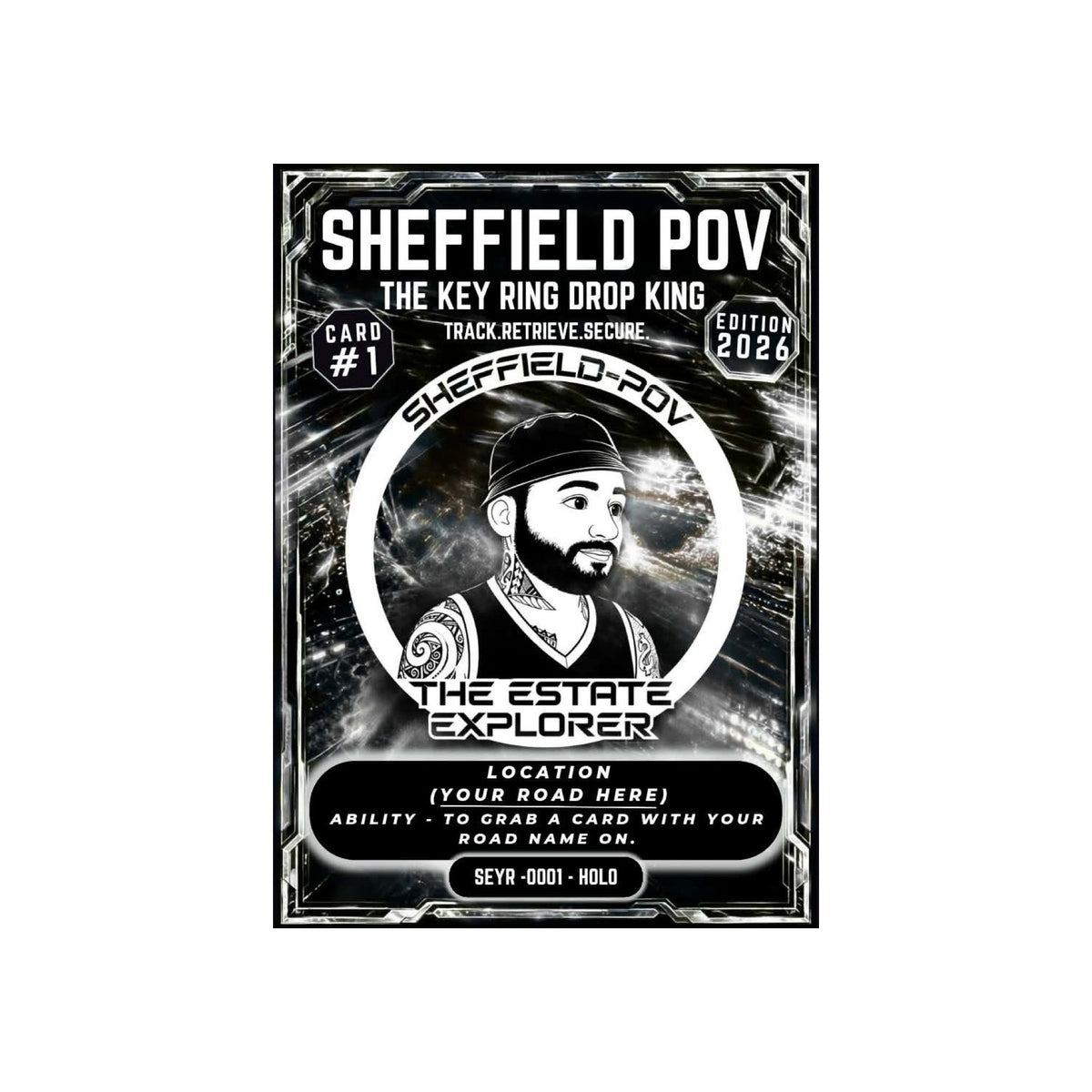 SHEFFIELD-POV TRADING CARD GAME - YOUR OWN CUSTOM ROAD NAME