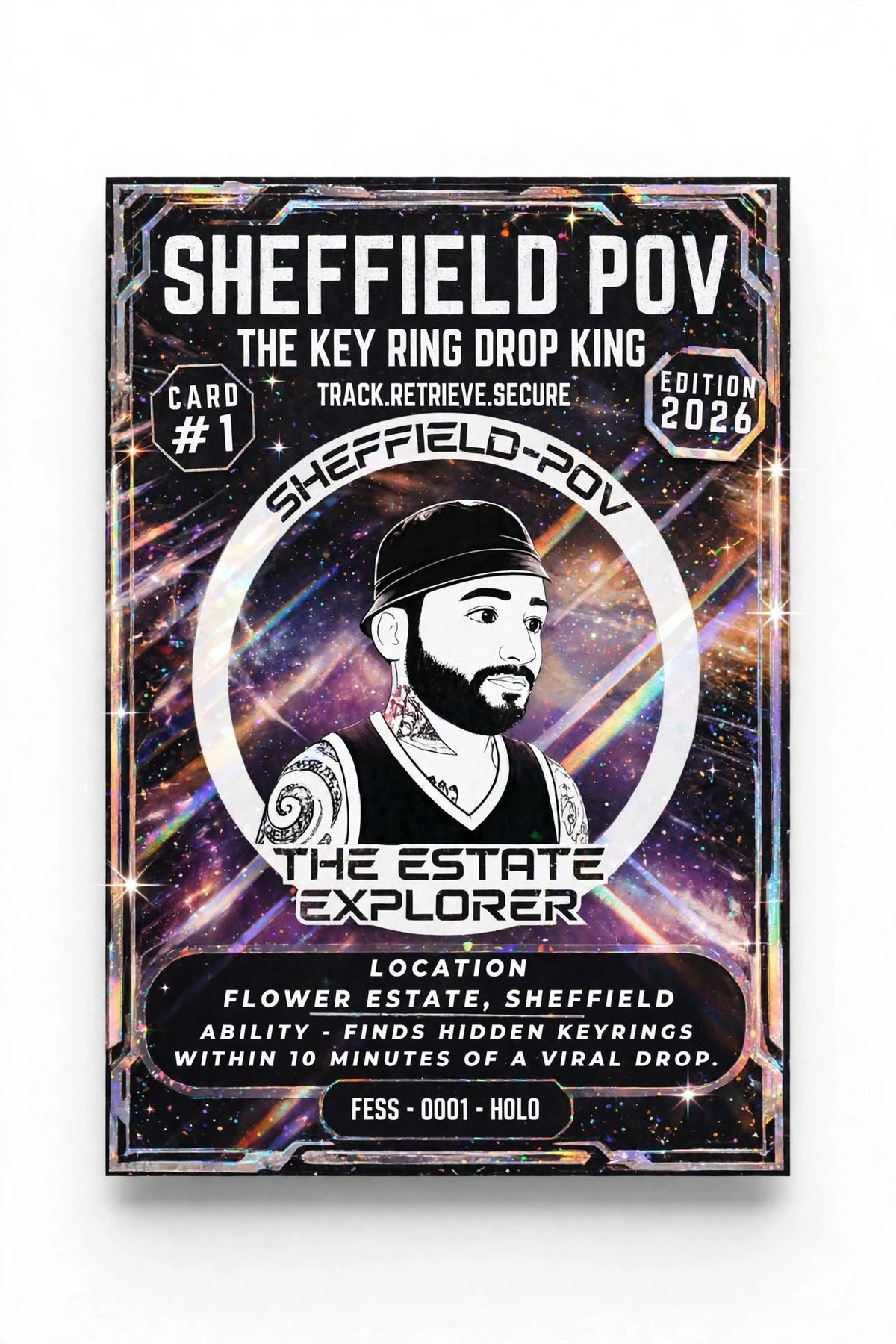 SHEFFIELD-POV TRADING CARD GAME - CARD -1 Random card mumber
