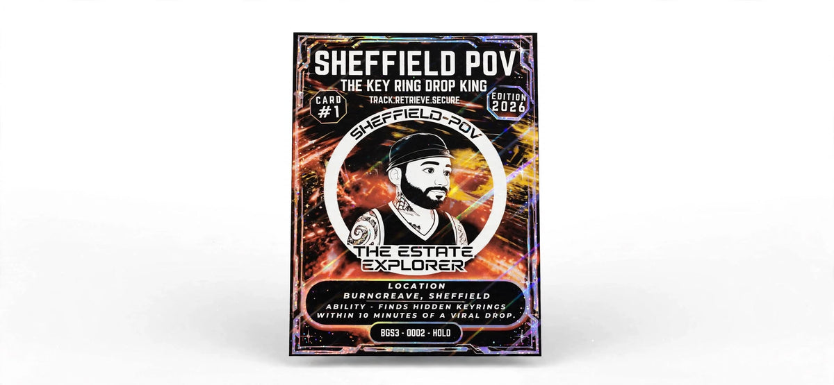 SHEFFIELD-POV TRADING CARD GAME - CARD -1 Random card mumber