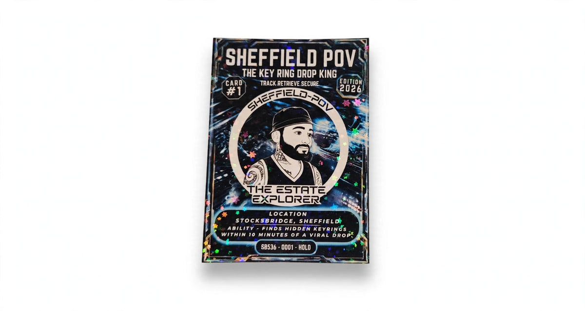 SHEFFIELD-POV TRADING CARD GAME - CARD -1 Random card mumber