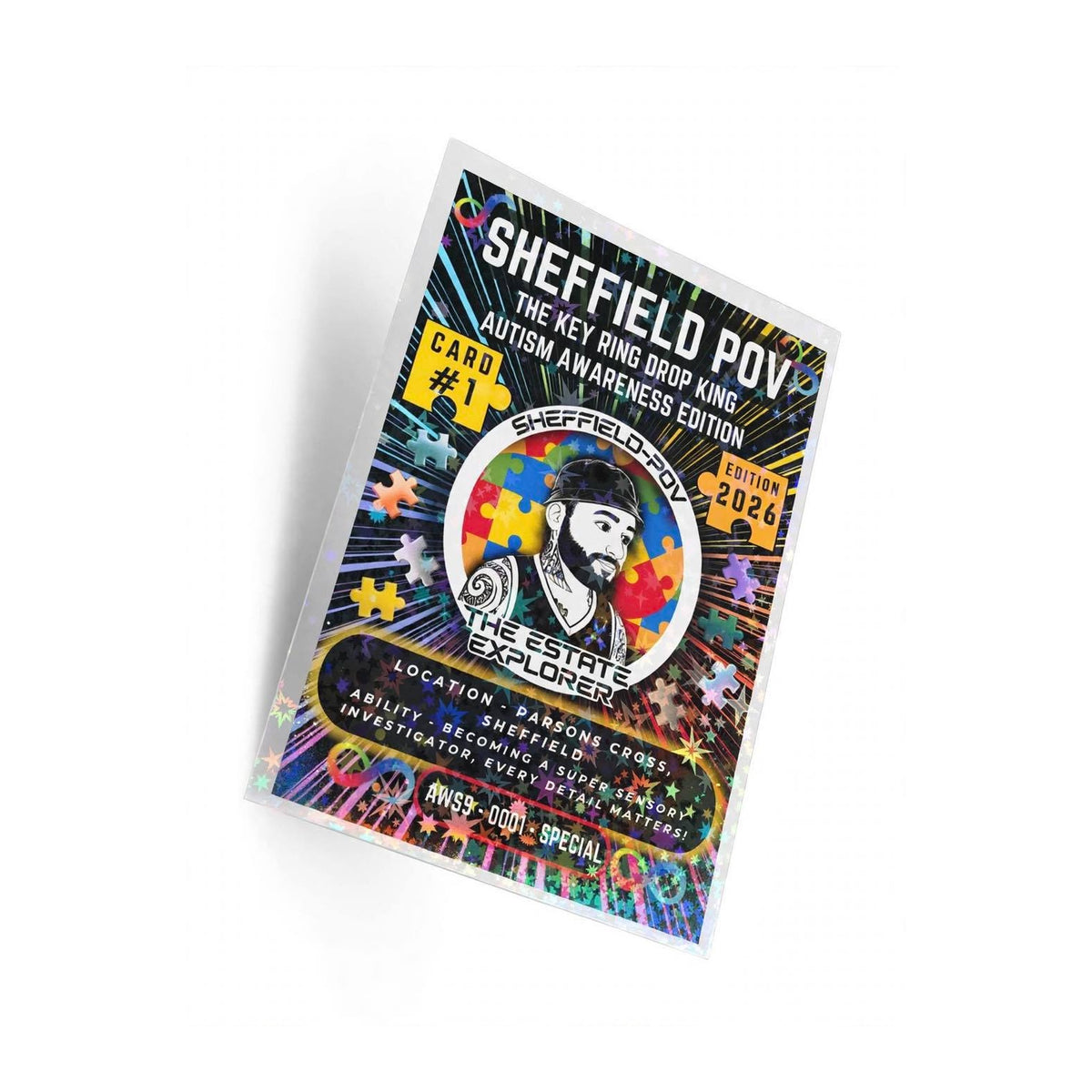 SHEFFIELD POV - Autism Awareness Edition 2026 - Special Edition Holographic Trading Card